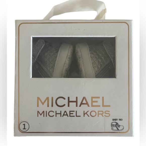 MICHAEL KORS | silver sneakers NWT - Picture 1 of 6
